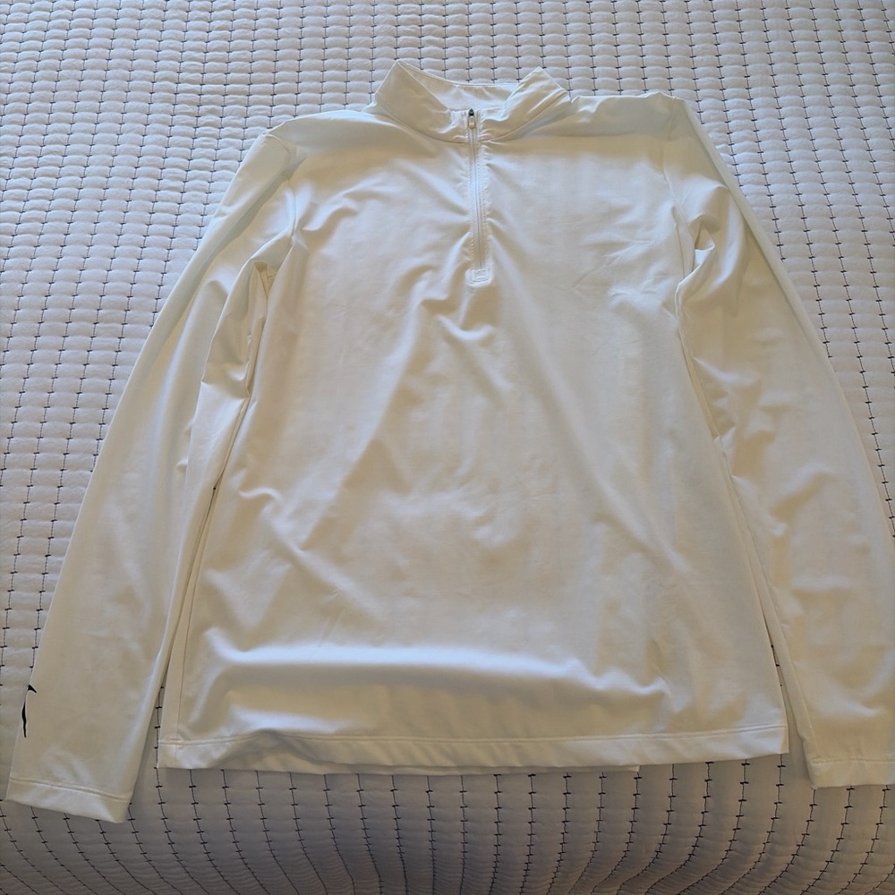 Nike Dri-FIT White Quarter-Zip Top
